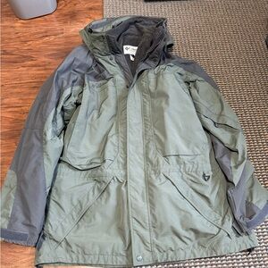 Columbia Men's Olive and Charcoal Performance Jacket